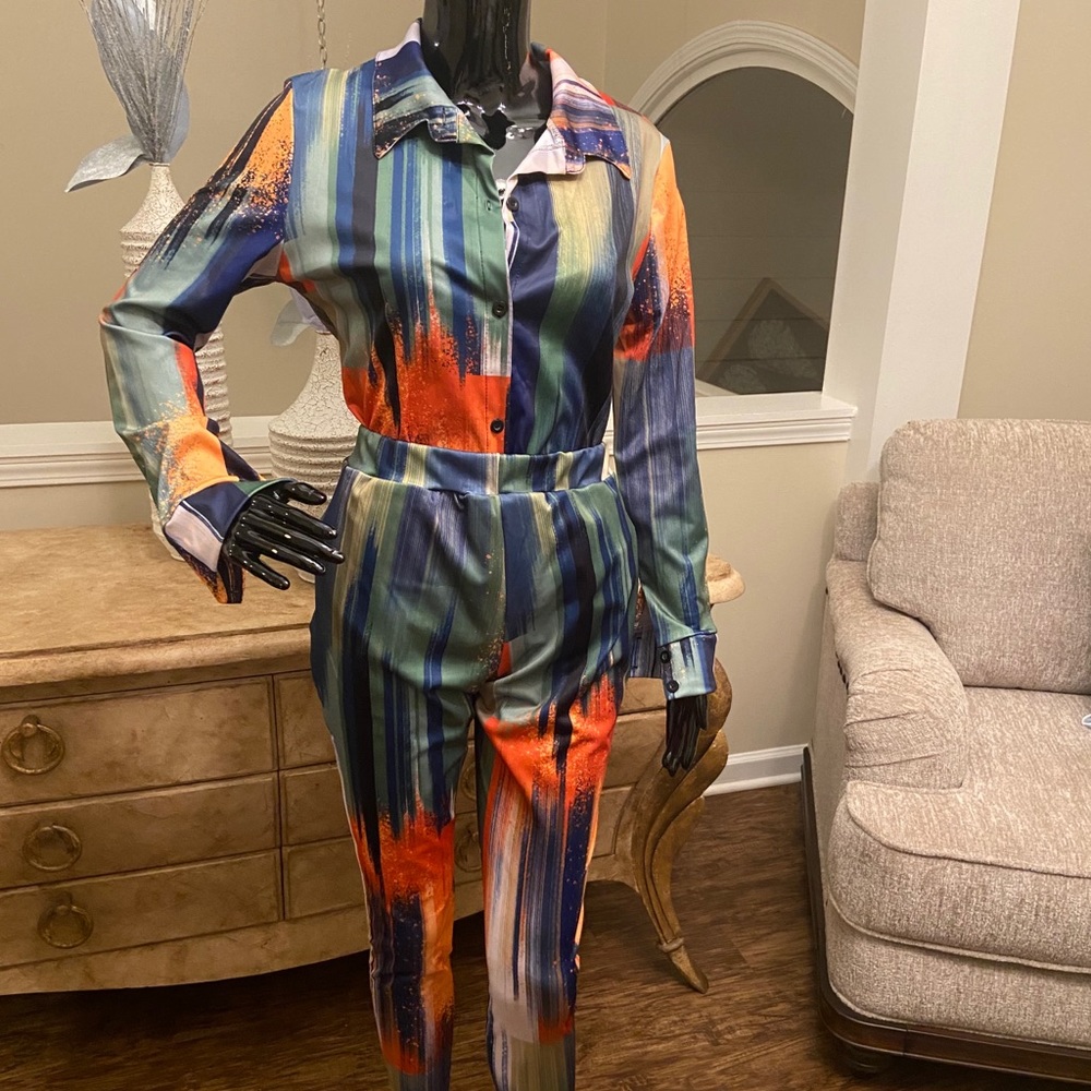 Two Piece Pants Set - image 1